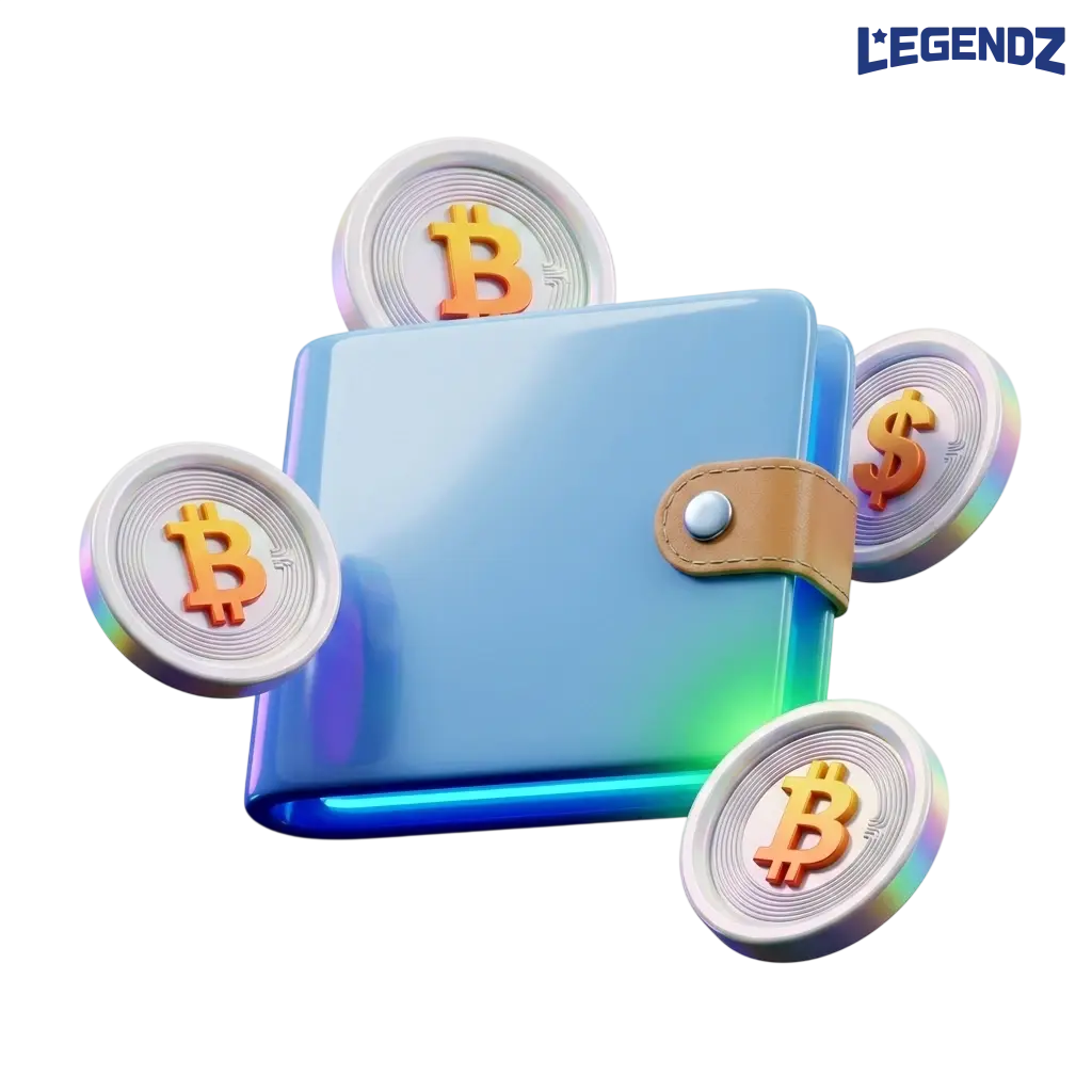 Legendz Casino deposit and withdrawal methods for US players showing crypto options BTC ETH USDT SOL with limits