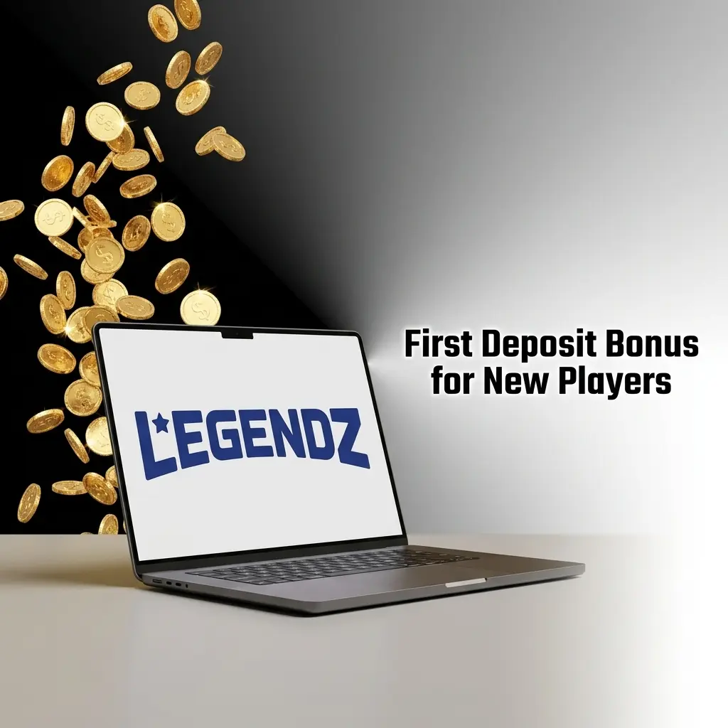 Legendz Casino first deposit bonus offering 100% match up to USD 1,000 for new US players with 30x wagering requirement