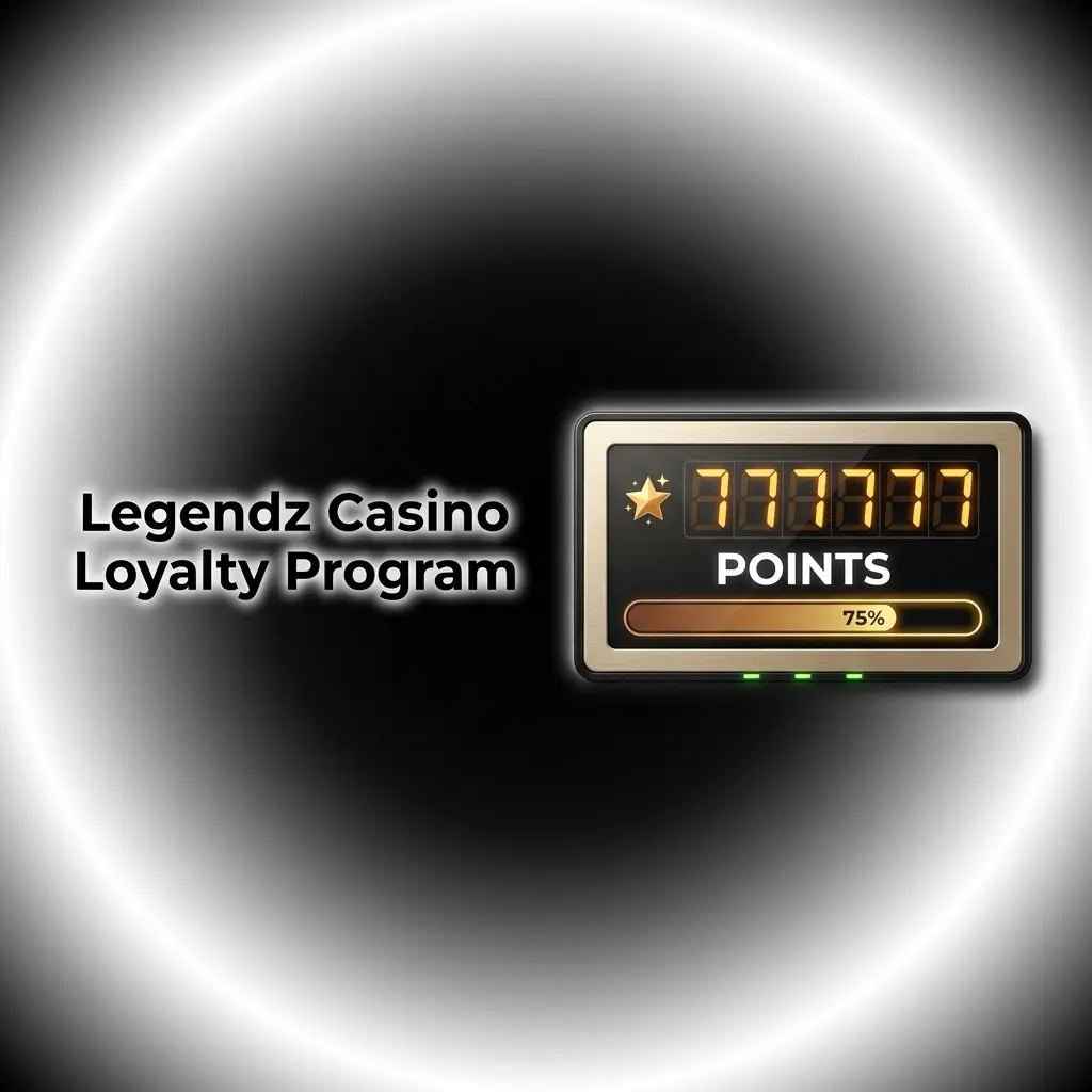 Legendz Casino tiered VIP loyalty program chart showing Bronze to Diamond levels with cashback rates and LP requirements