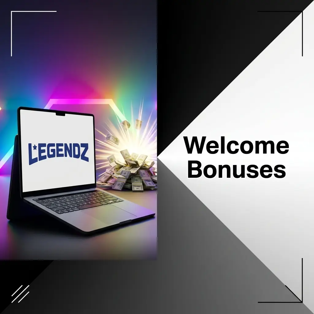 Legendz Casino welcome bonus table showing 100% match up to USD 1,000 with 35x wagering and 30-day validity