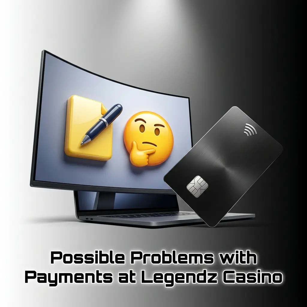 Legendz Casino payment issues guide showing deposit and withdrawal troubleshooting steps for US players