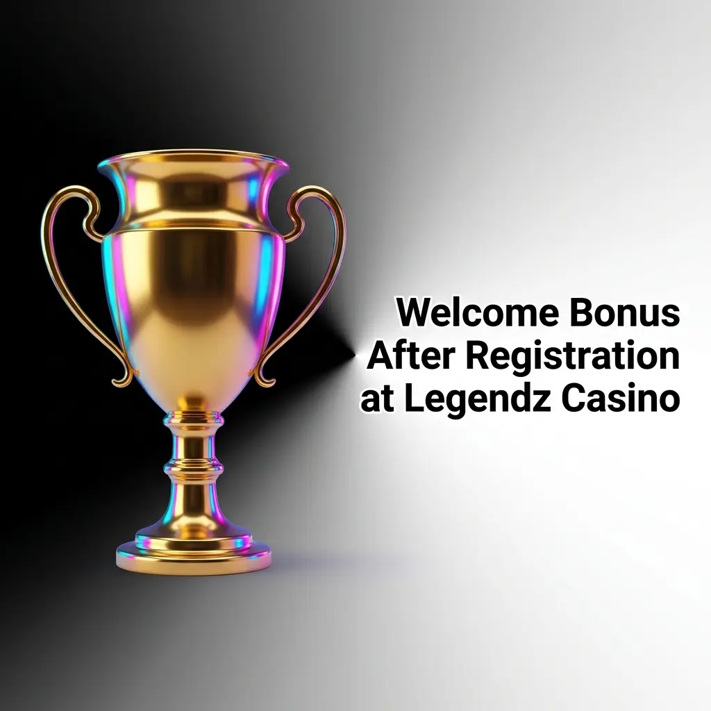 Legendz Casino welcome bonus table showing 100% match up to 1000 USD for casino and sportsbook with wagering terms
